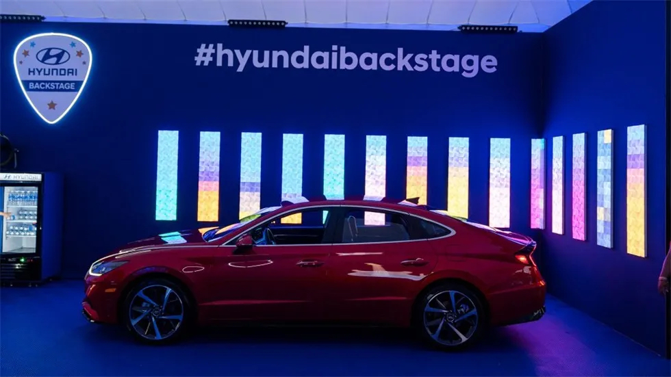 现代汽车音乐节上的体验活动策划的巨大帐篷吸引了超多注意力 美陈网站 美陈前沿 