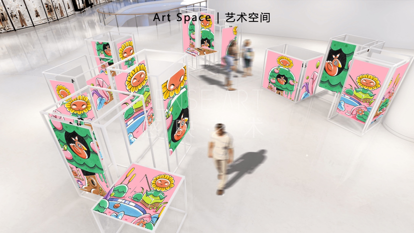 【花宝萌力大作战】萨尔瓦多插画艺术家IP美陈装置展