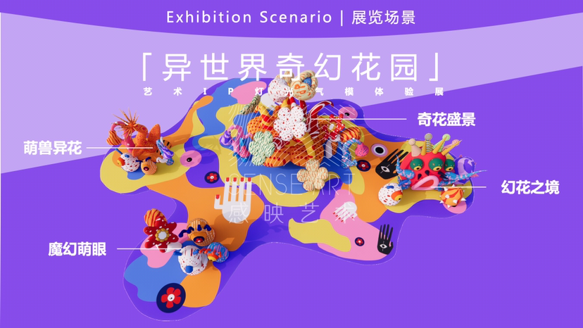 【异世界奇幻花园】艺术IP灯光气模体验展-感映艺术出品