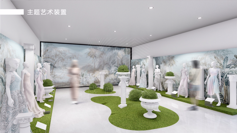 森系唯美礼服时尚艺术展[秘林仙境]