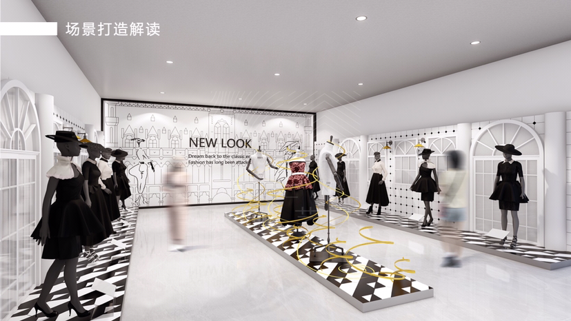 1950年new look主题时尚艺术展魅影新风潮