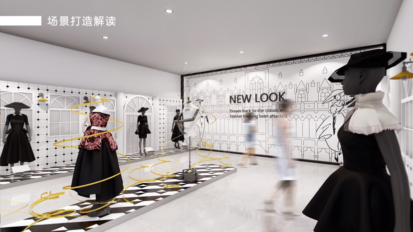 1950年new look主题时尚艺术展魅影新风潮