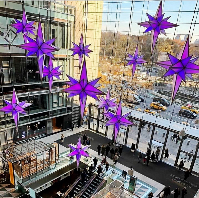 Holiday Under the Stars大型灯光秀活动策划的12颗星星很耀眼