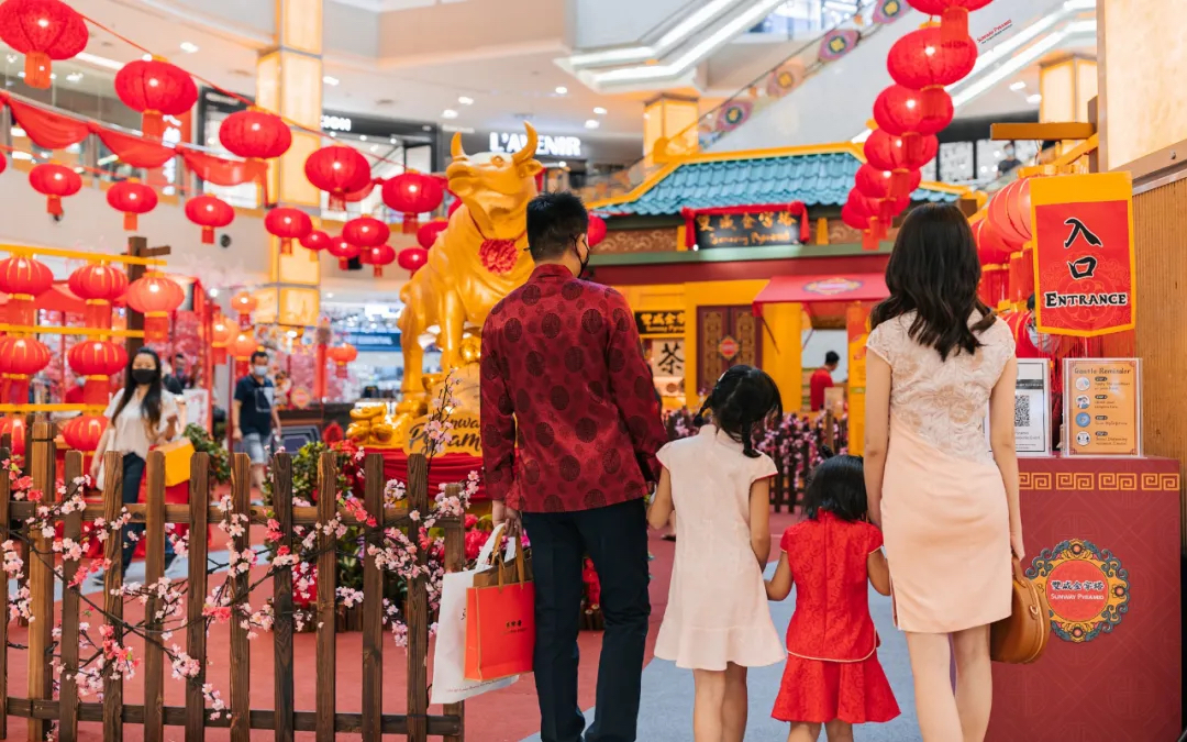 2021Sunway Pyramid春节展览活动策划的金牛要你牛气冲天