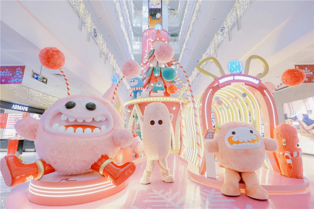 DODO星球软萌“小怪兽”齐聚厦门SM广场圣诞活动策划,超萌的