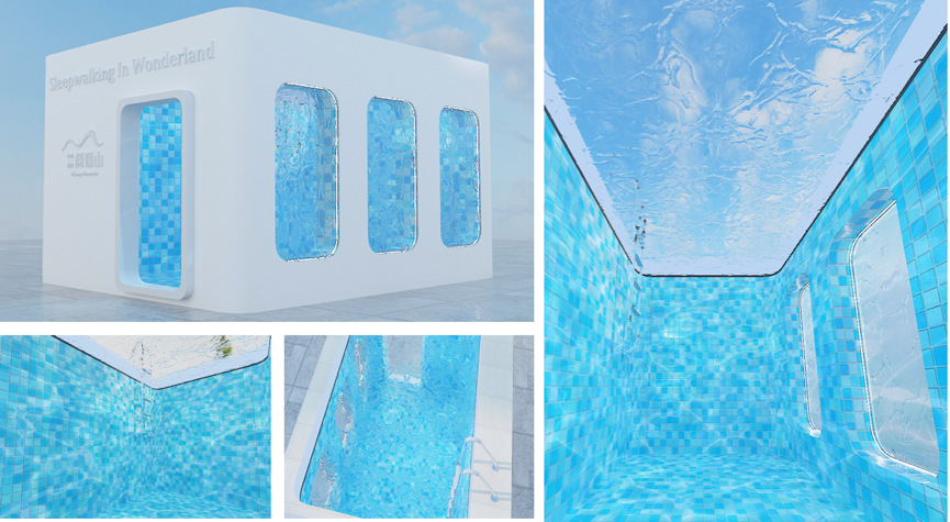 梦幻泳池空间艺术展览活动装置让你从不同面感受不一样的视觉体验