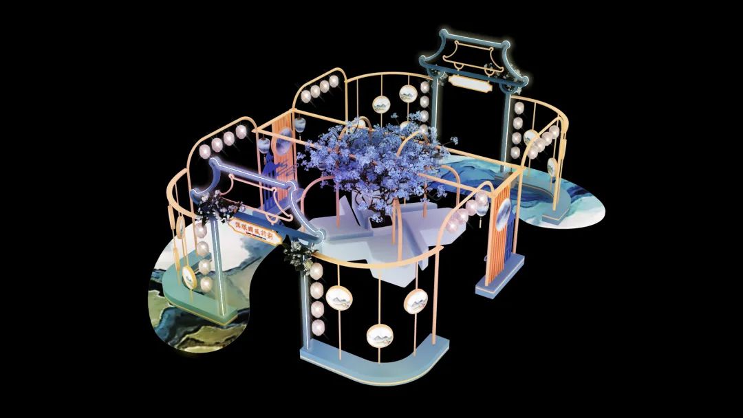国潮主题美陈展览活动让你瞬间圈粉，话题流量担当也不是盖的