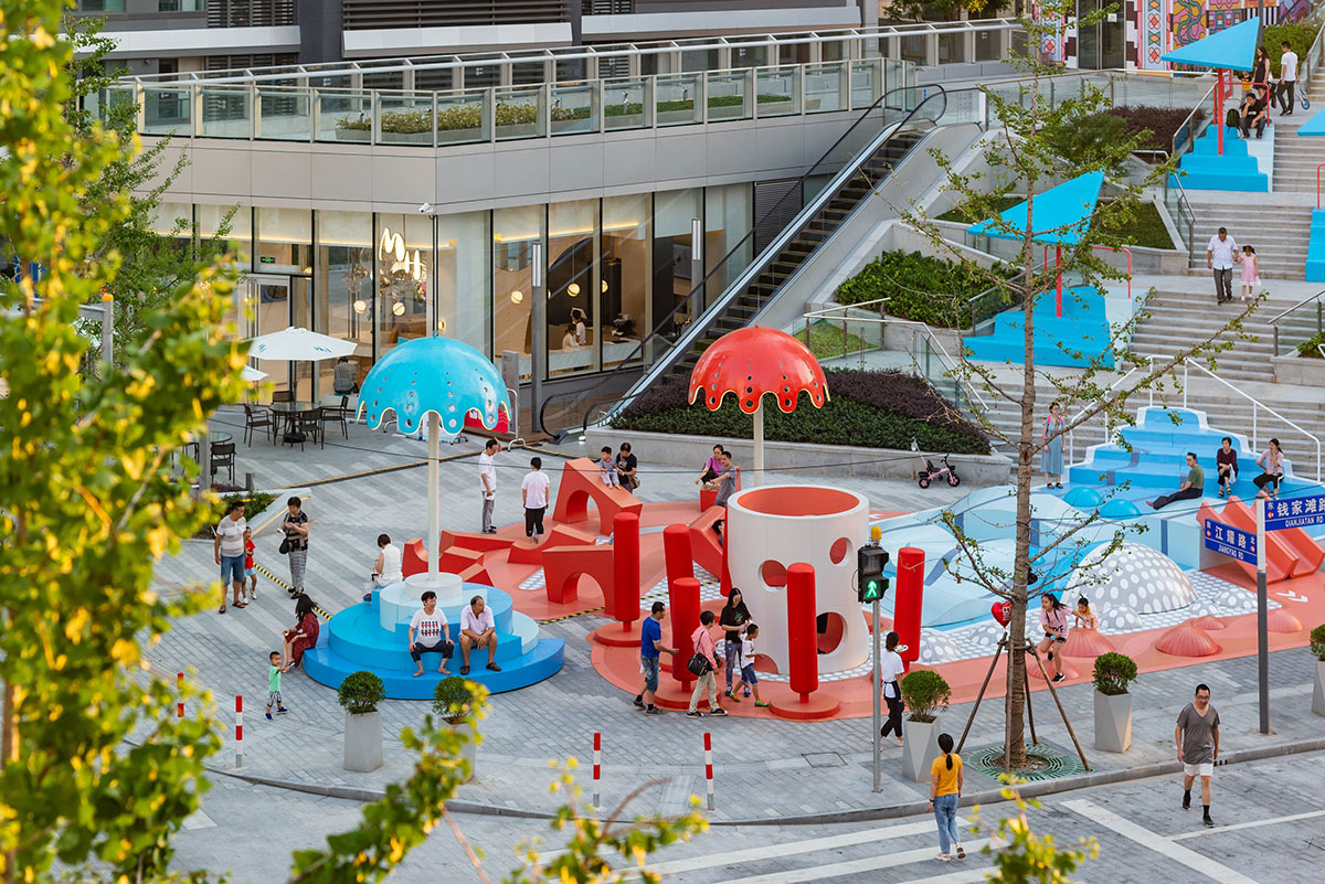 给游客带来更多娱乐和社交互动的商场美陈设计竟这么富有创造性