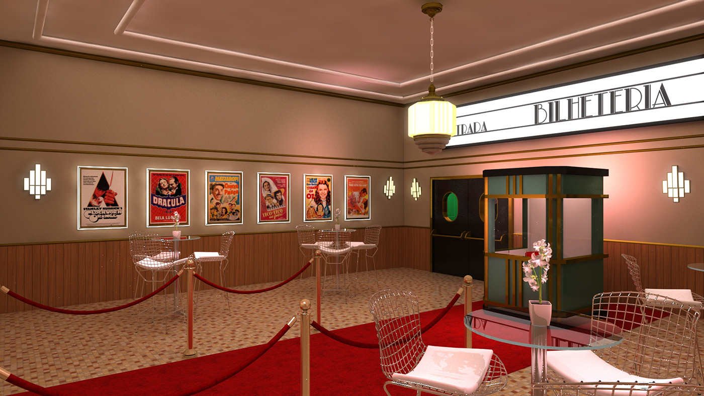 这个电影院快闪设计有点复古的范哦