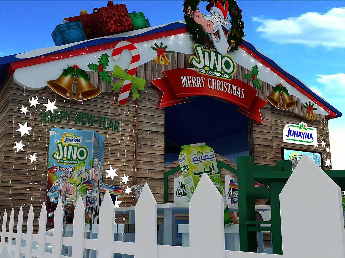 圣诞节快闪店策划的主角瞬间更换成圣诞牛了，有意思！