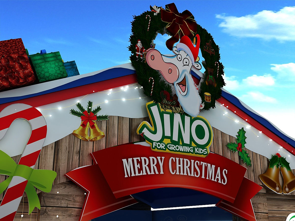 圣诞节快闪店策划的主角瞬间更换成圣诞牛了，有意思！