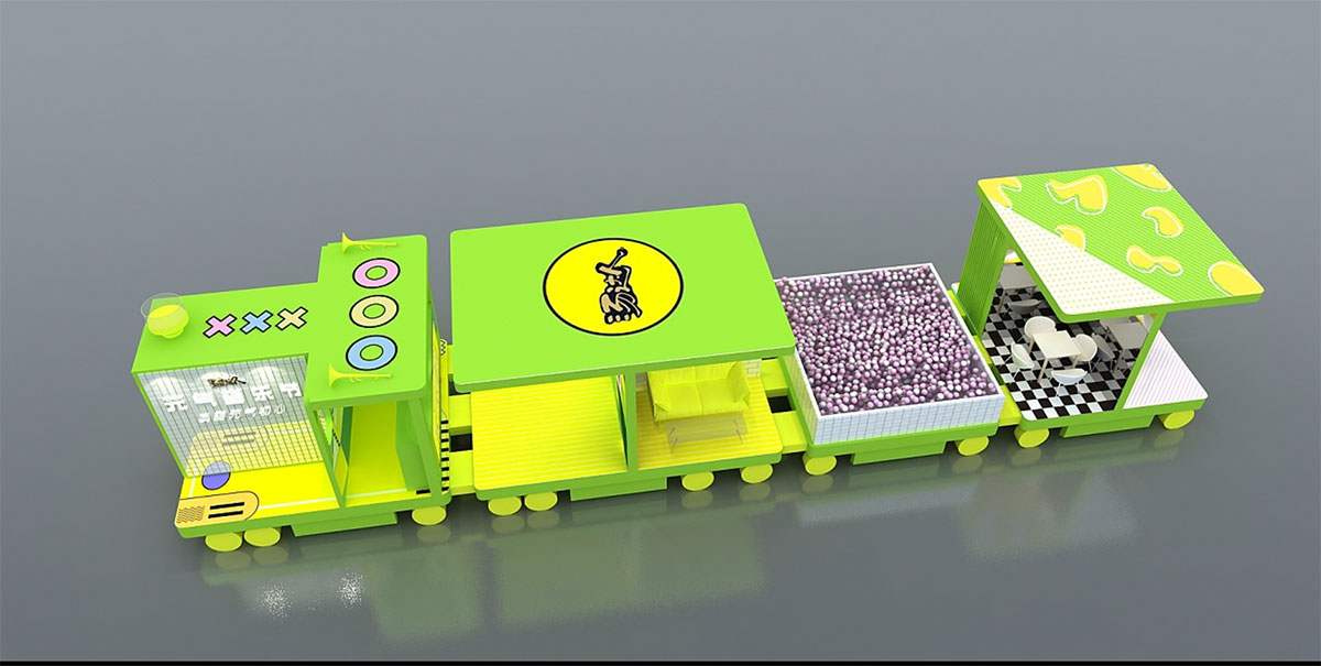 汤达人的快闪店策划成了一辆元气小列车,唤醒元气初心