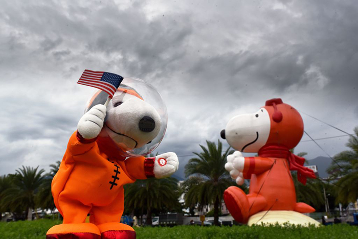 史努比迷宫秒变银河花园,浪漫指数完全爆表嘛