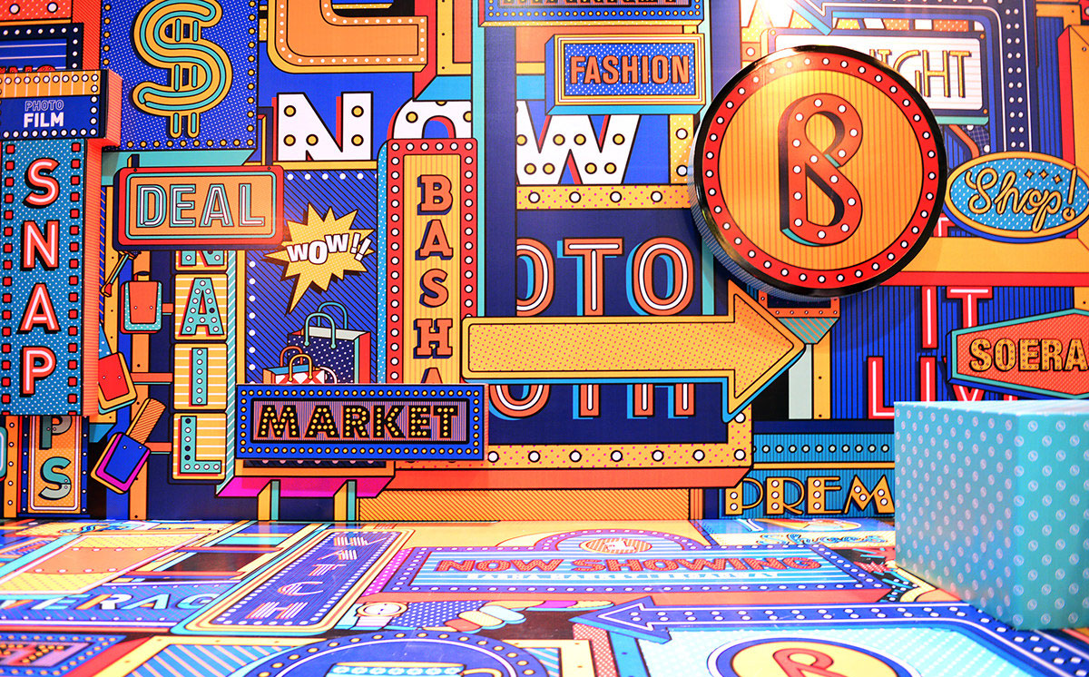 这个繁华的城市艺术展览晋升为主题市集里的网红打卡胜地了