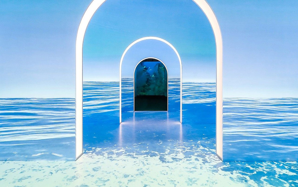 用光影艺术展示了海洋的另一种魅力，这个艺术展览带来了更多不一样的探索