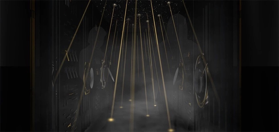 又一个集装箱式的快闪店抢占了眼球，这次的还是金灿灿的“宝藏”装置