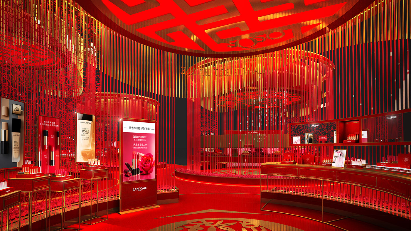 国风来袭，LANCOME 兰蔻2020新春庙会装置展览设计开启潮流