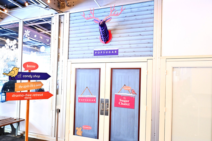 开放式互动体验的快闪店活动把客人带到了白雪覆盖的山坡小屋，好神秘