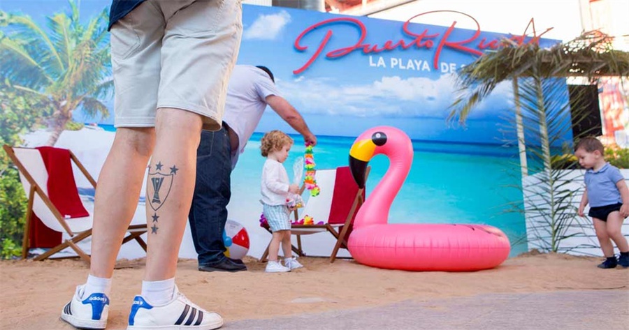 夏日快闪店营销活动海滩风很足,一起去沙滩上喝一杯吧