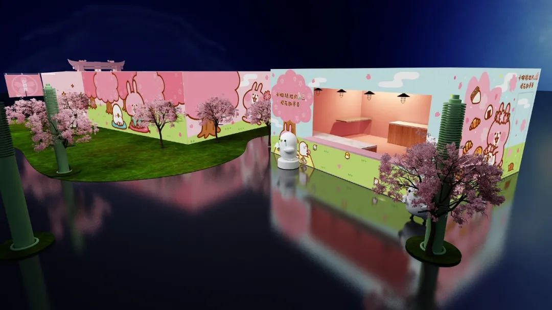 粉粉快闪展览活动治愈指数爆表,打卡也是美美的