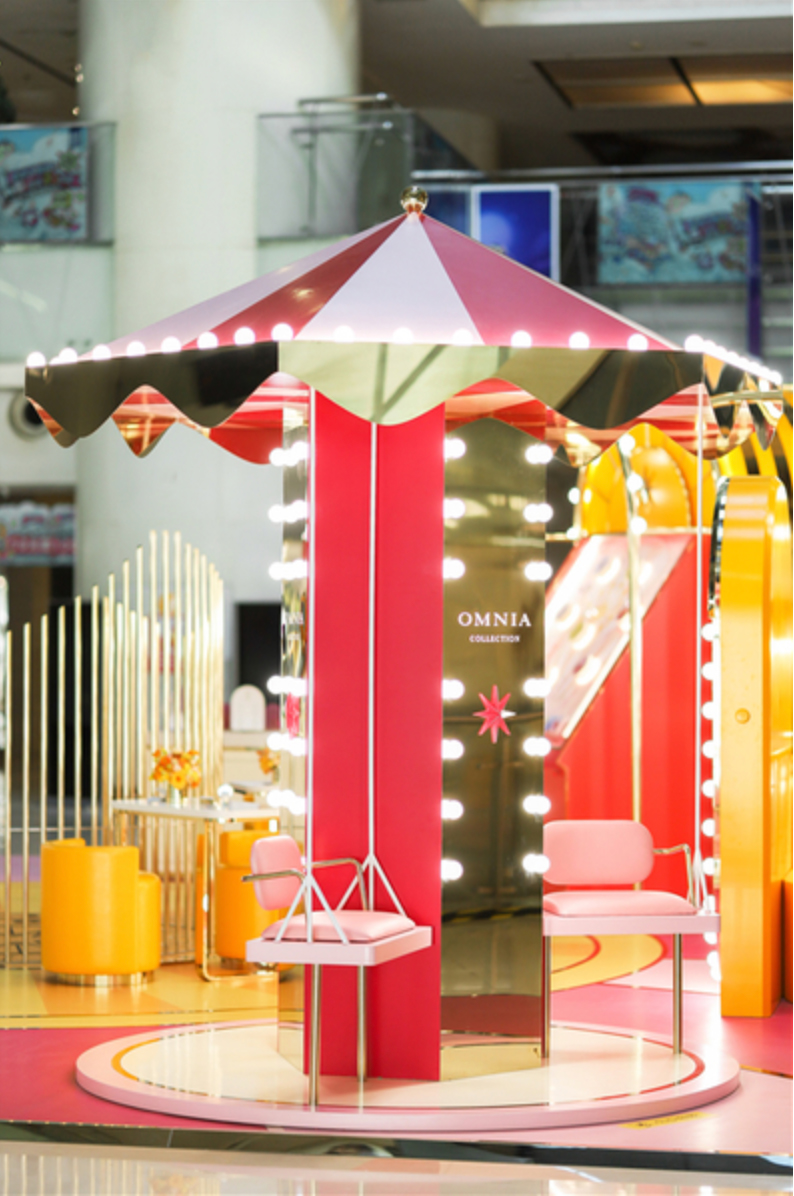 宝格丽晶彩乐园快闪店活动策划的游戏区和打卡区都很奇思妙想