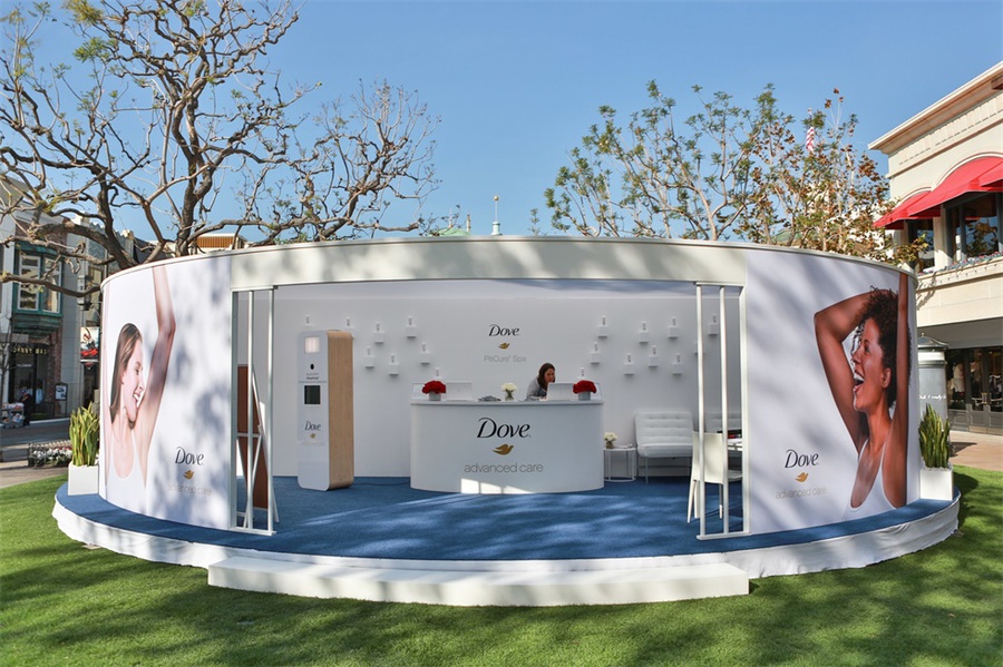 多芬新品体验快闪活动策划让女性享受了48小时的异味和湿度保护