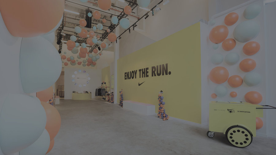 耐克xThe Infatuation策划的快闪活动沉浸式感很可以