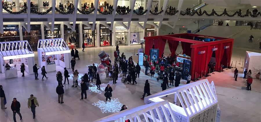 快闪式的“原子飞行剧院”体验活动策划燃爆了纽约肯尼迪国际机场