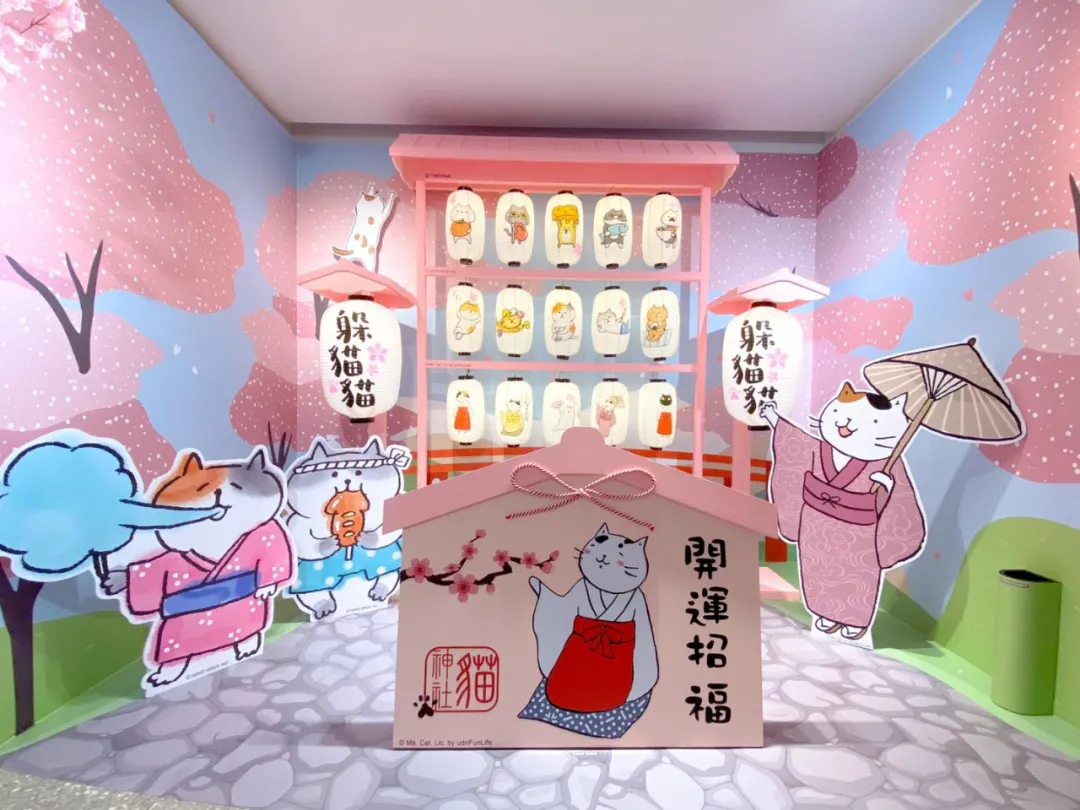 躲猫猫樱花季快闪店活动策划太粉萌了,快来与猫咪合拍萌照吧