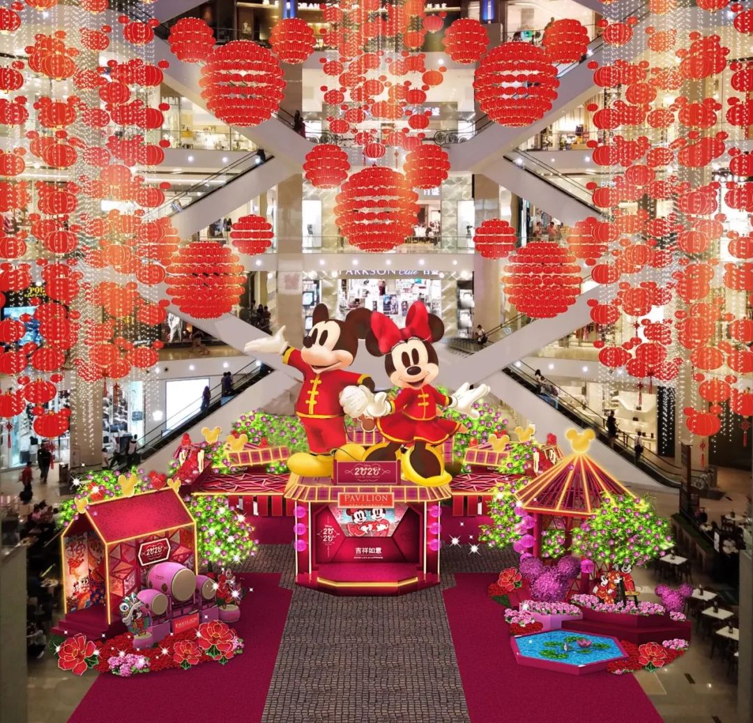 新春商场展览活动就该别开生趣,就算中西合璧也是年味十足