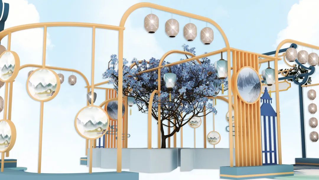 国潮主题美陈展览活动让你瞬间圈粉，话题流量担当也不是盖的