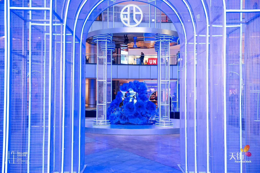 天街的空间艺术展览活动装置摄取古罗马建筑特色,艺术感超强