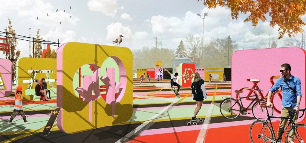 颠覆城市空间的公共展览活动策划装置多了几分欢乐韵味