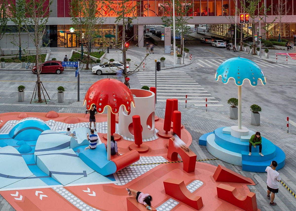 给游客带来更多娱乐和社交互动的商场美陈设计竟这么富有创造性