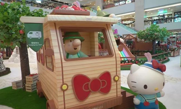 Hello Kitty携手Müllerchen萌爆登场，刷新圣诞美陈新体验