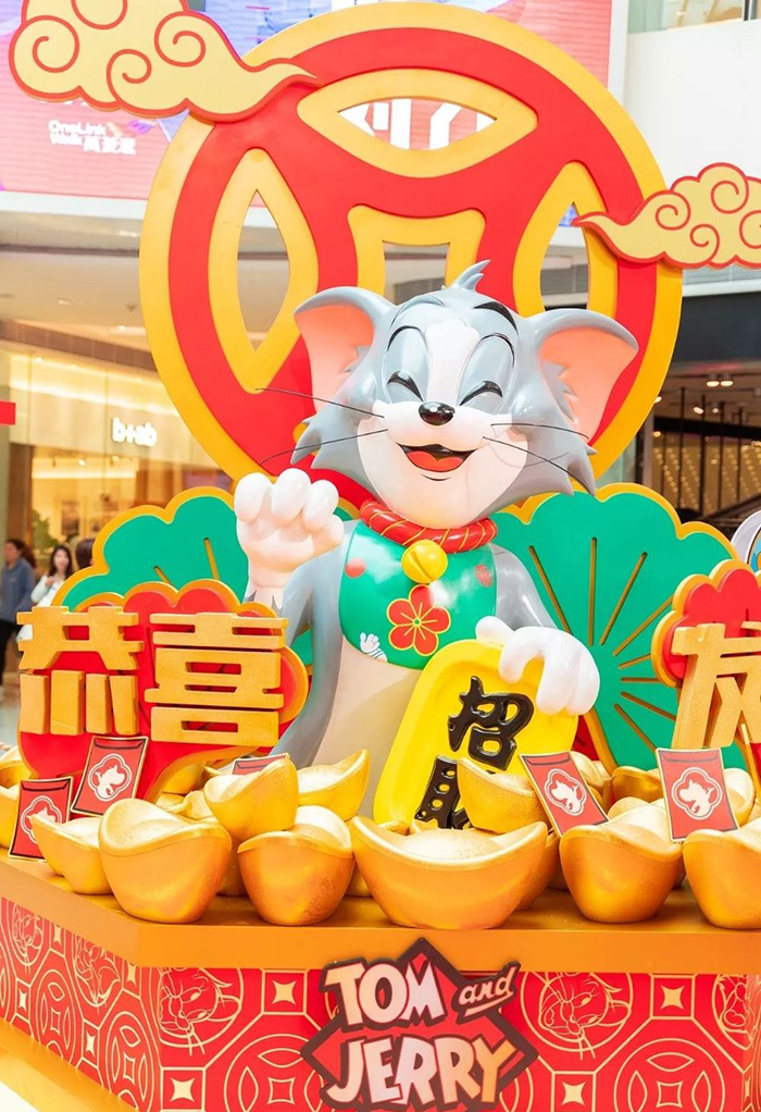 TOM&JERRY“密谋”的新春快闪店活动悄然开始，带着醒狮前来报道