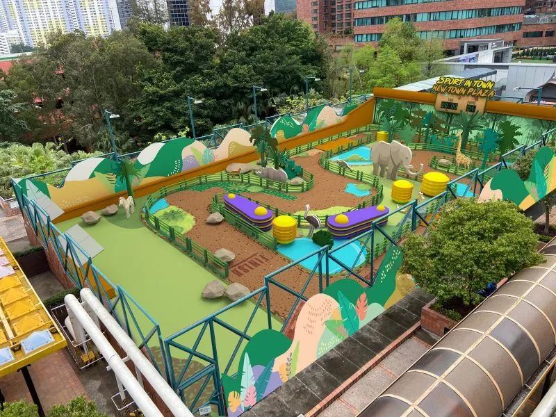 丛林主题美陈展览活动还原了游戏中的经典元素,太好玩了