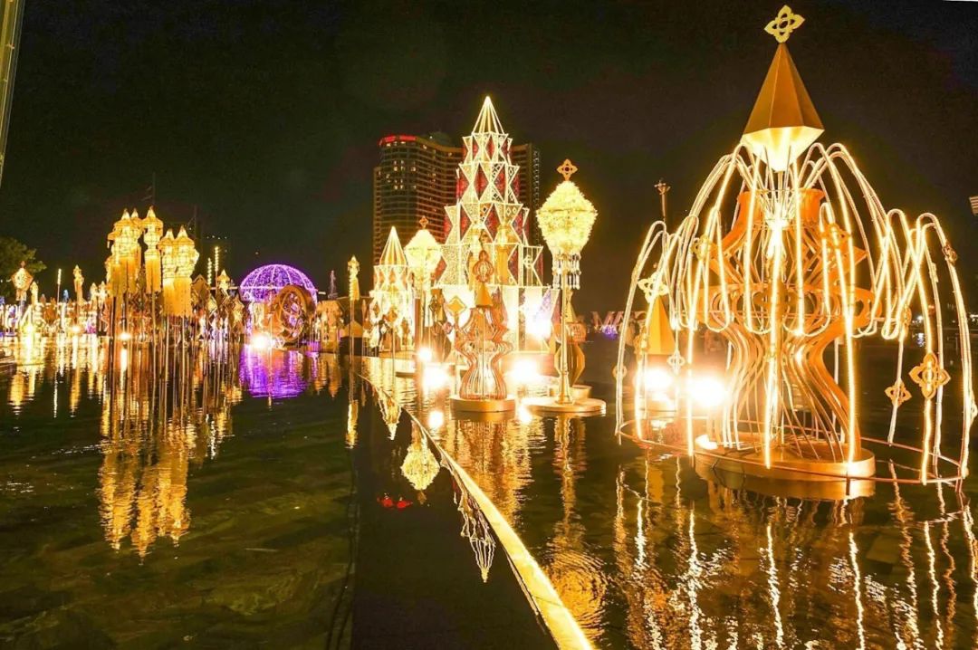 曼谷MAGIC COMES ALIVE圣诞节主题活动策划的灯光秀已成打卡胜地