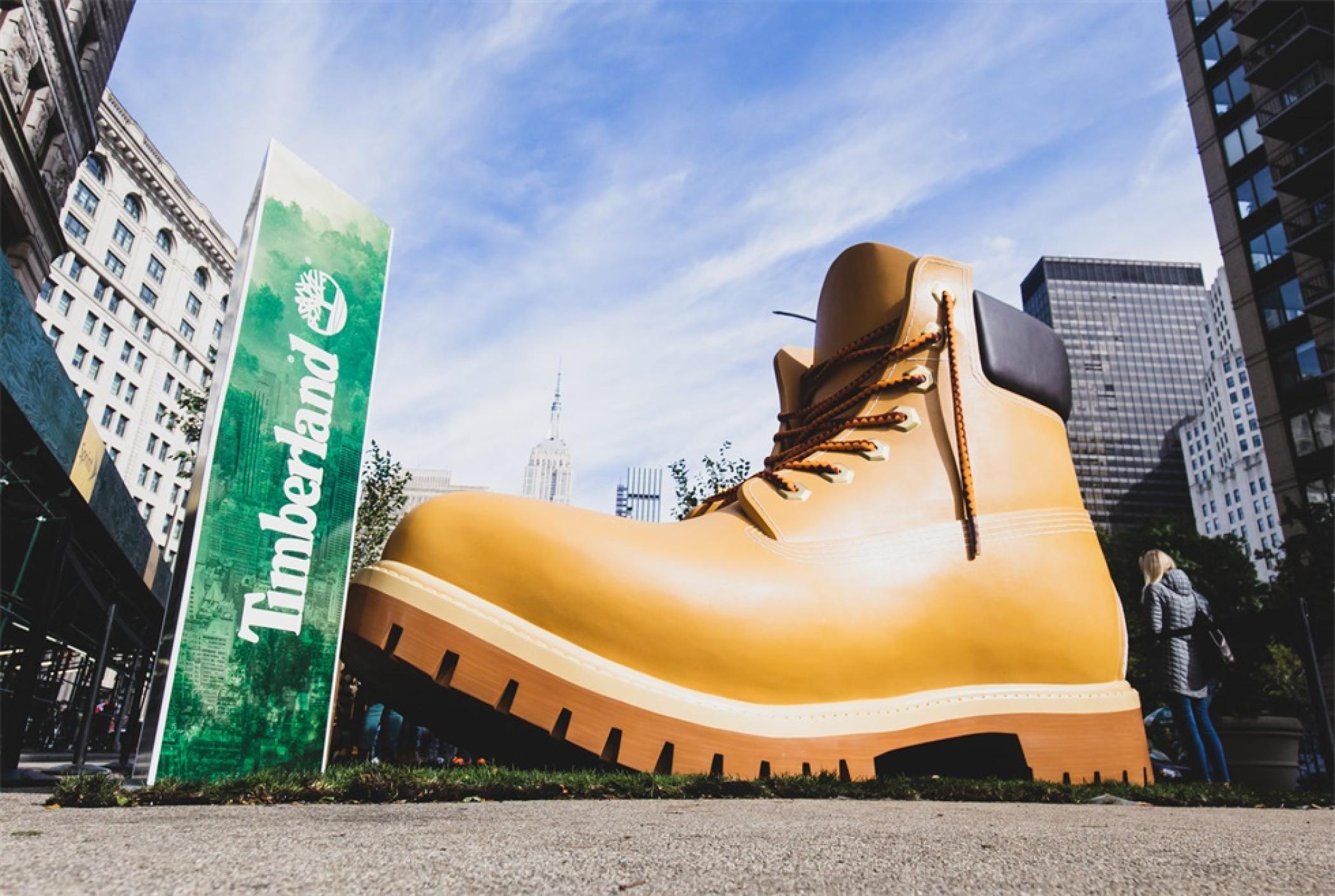 添柏岚（Timberland ）启动了城市绿化活动策划，展现了鲜活的绿色设计元素