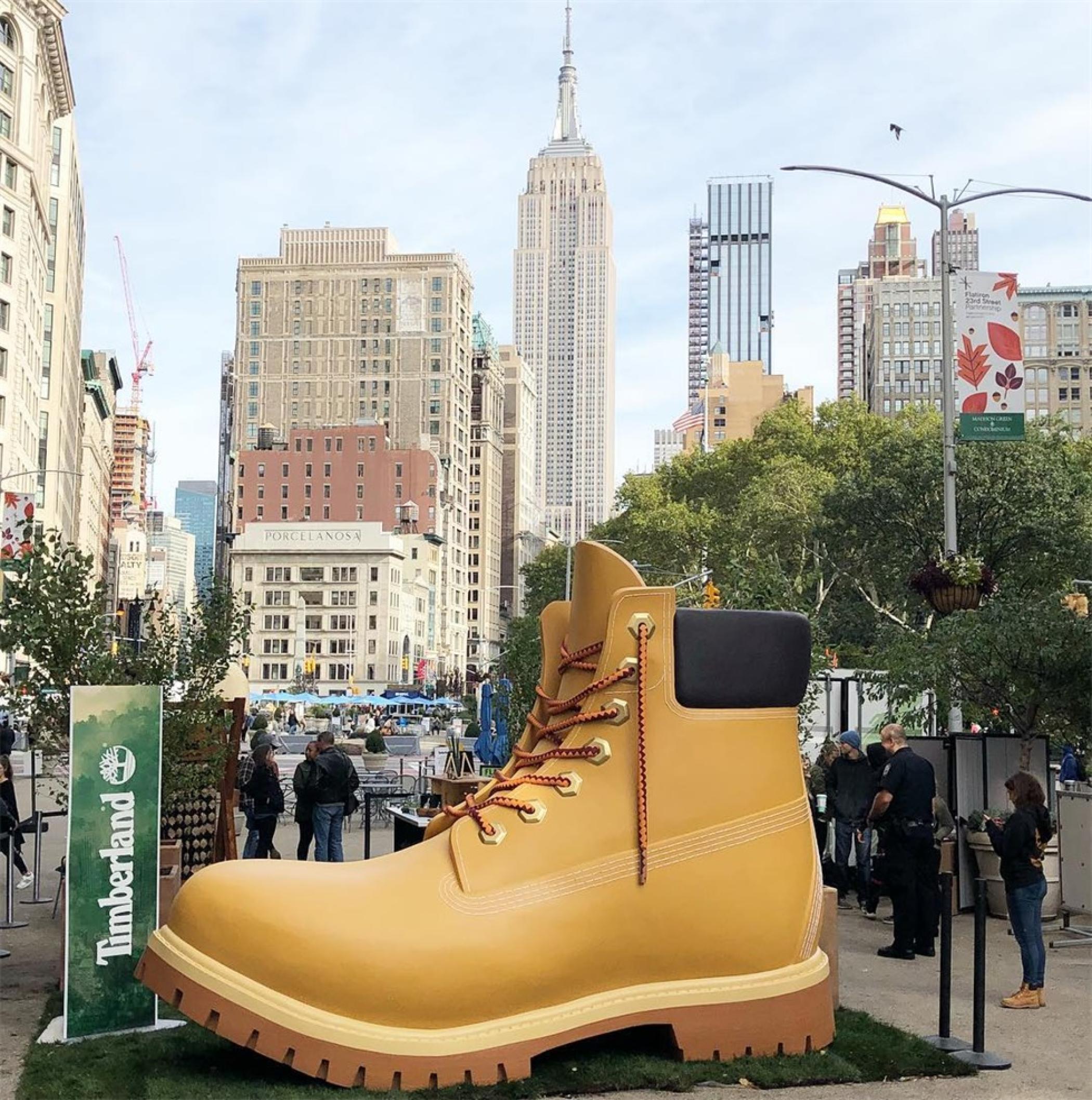 添柏岚(Timberland )启动了城市绿化活动策划,展现了鲜活的绿色设计元素