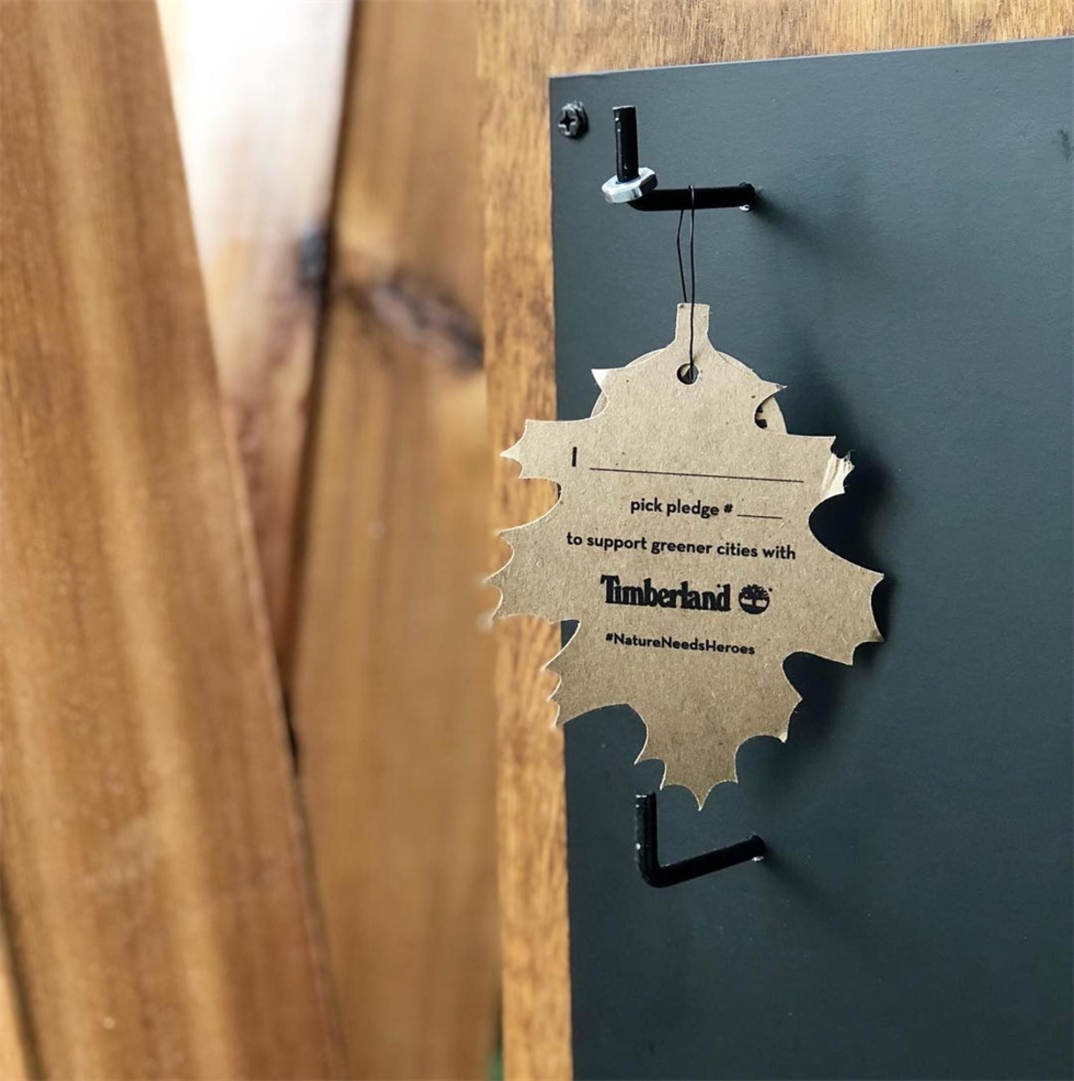 添柏岚(Timberland )启动了城市绿化活动策划,展现了鲜活的绿色设计元素