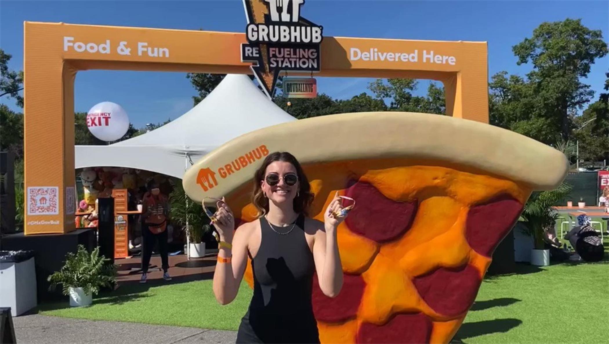 外卖平台Grubhub在音乐节上办了“加油站”的品牌体验的活动策划