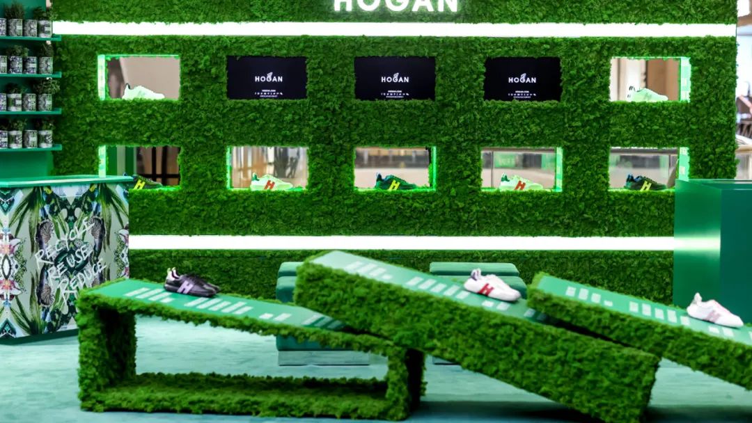 HOGAN-3R环保系列快闪活动策划的两处互动打卡点趣味十足