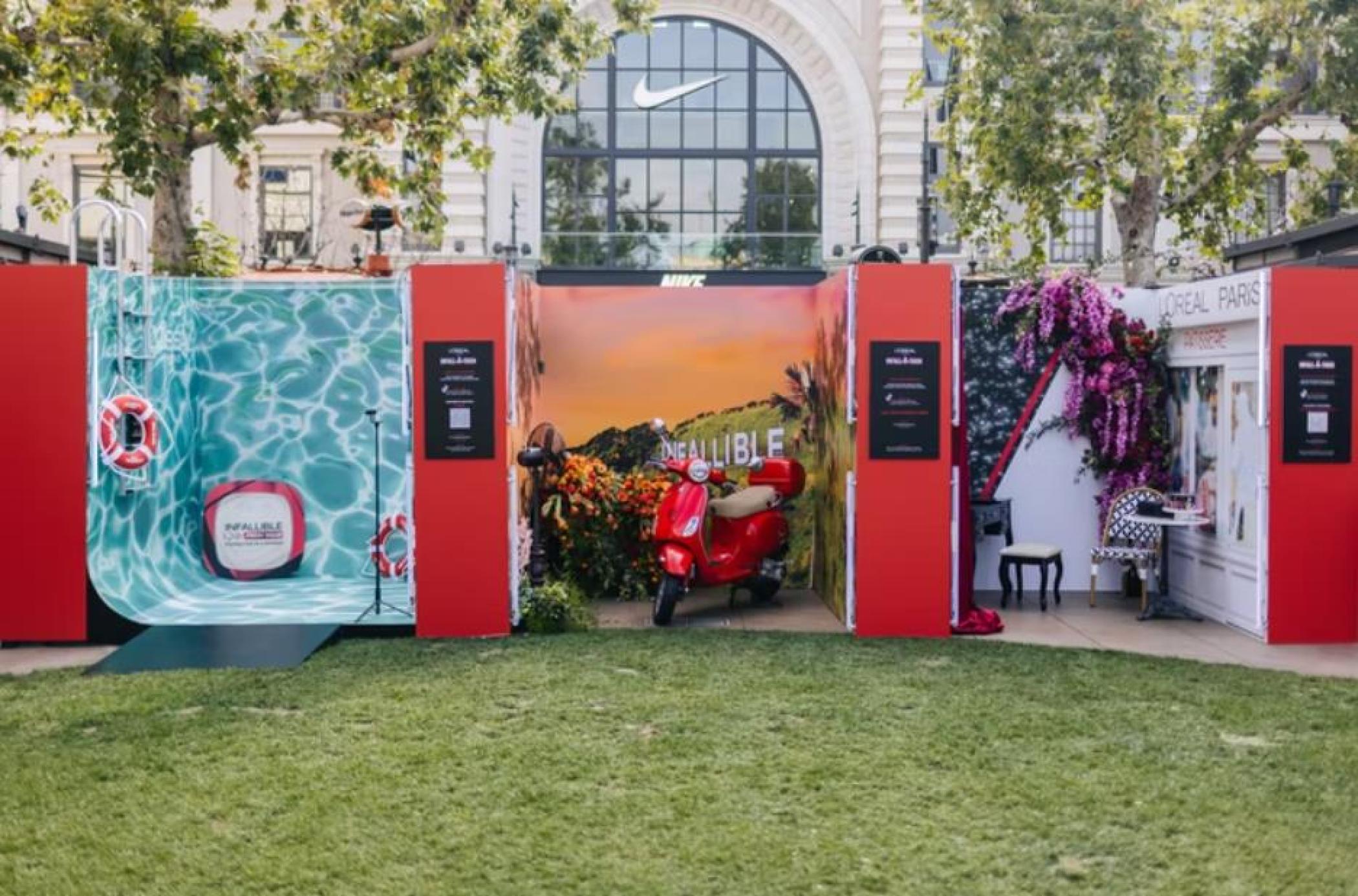 巴黎欧莱雅24小时粉底快闪店活动策划现场还有化妆课程输出