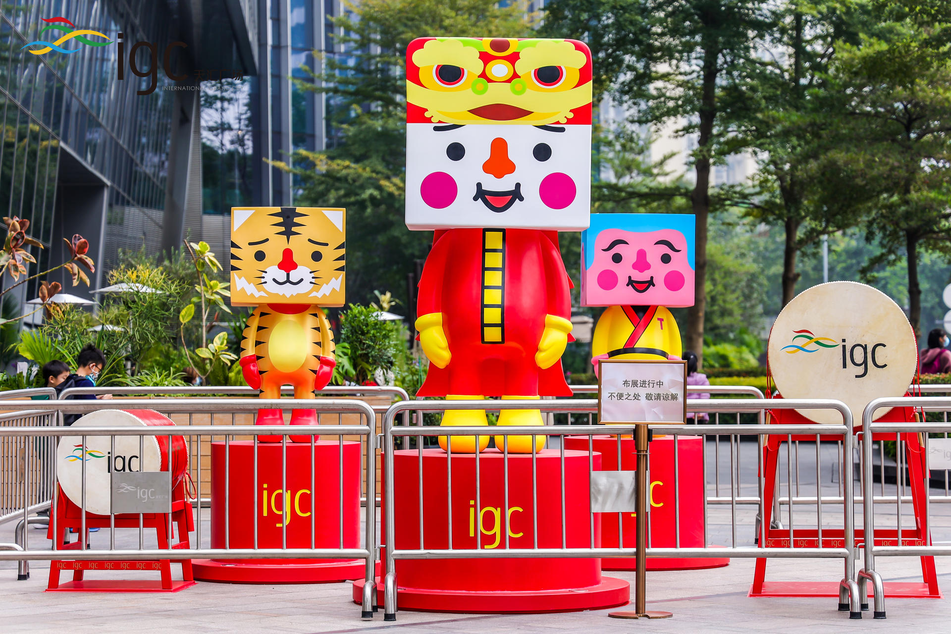 潮玩IP“豆腐亲子”美陈活动策划结合虎年元素玩出了新高度