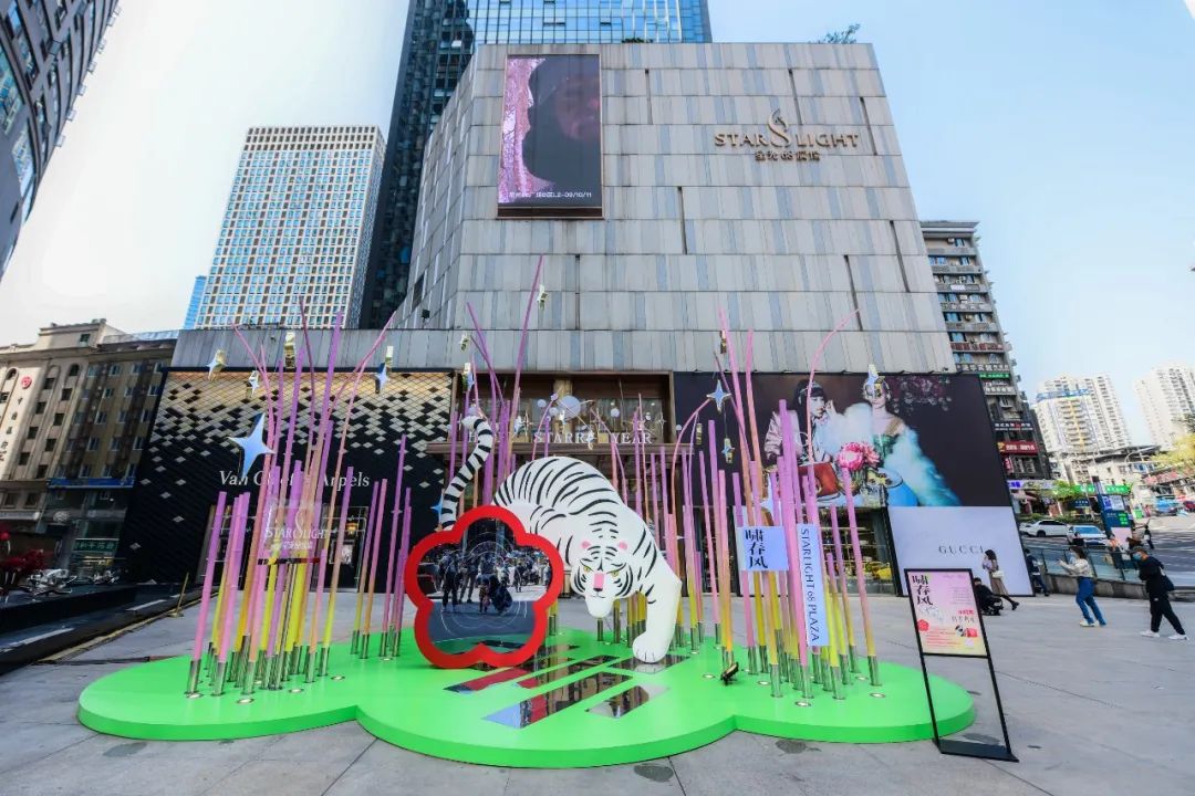 “啸春风”春季美陈活动策划限定装置打造了不一样的国风