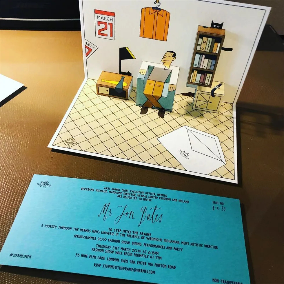 「漫绘梦境」爱马仕男士环球盛会活动策划现场就像漫画书，栩栩如生