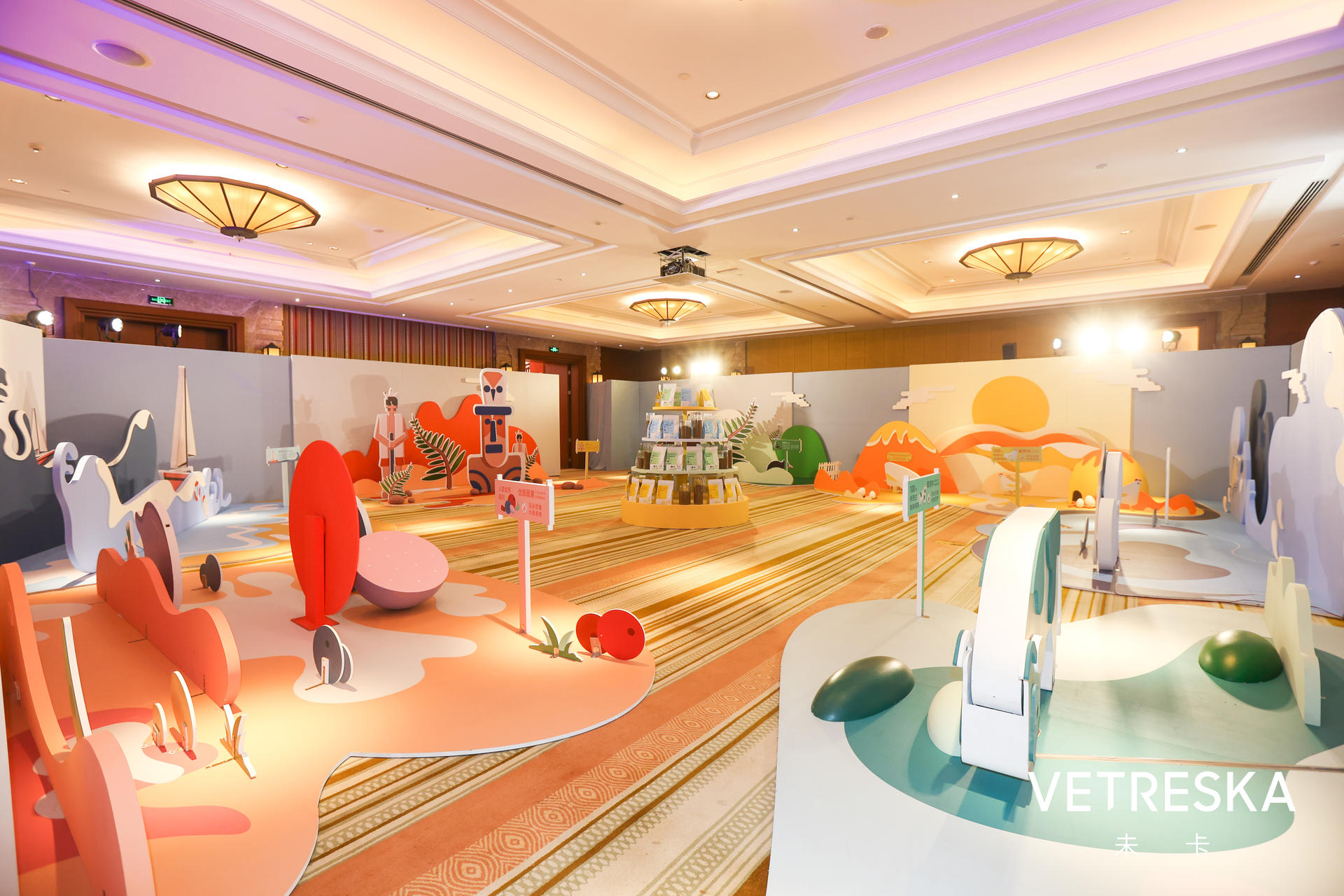 未卡新西兰猫粮新品发布会活动策划现场随处可见新西兰标志性文化元素