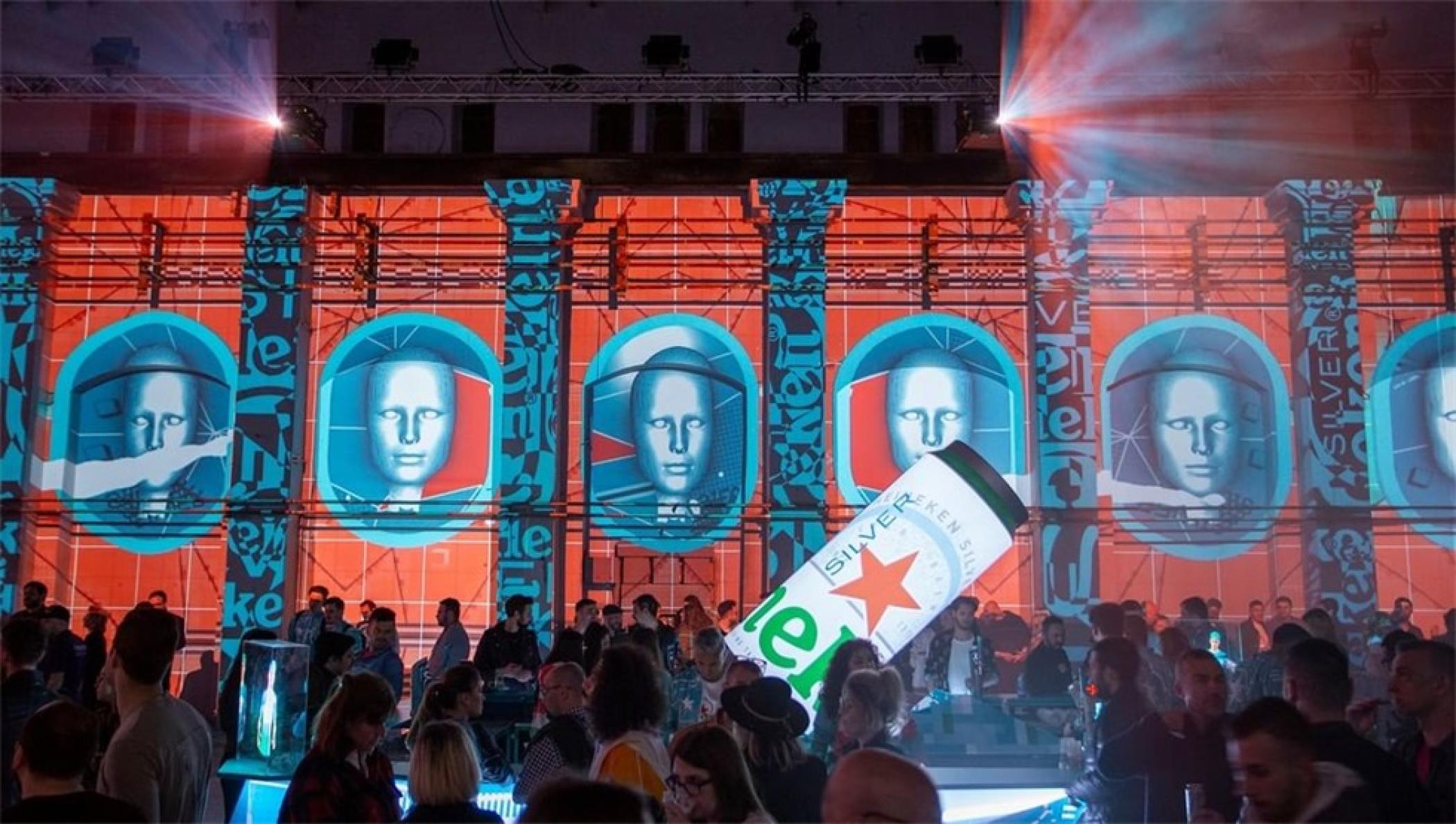 喜力星银啤酒罗马尼亚发布会活动策划现场竟是一个酒吧，帅呆了