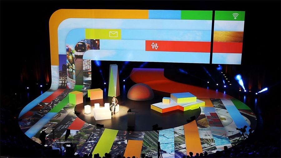 采用视频映射技术的EDF商业活动策划现场仿佛被「魔法」所震撼